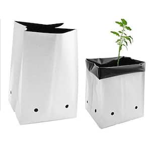VIVOSUN 50-Pack 2 Gallon Grow Bags for Plants, Black-And-White Panda Film Containers Thick Plastic Bag for Potting Seedlings, and Rooting