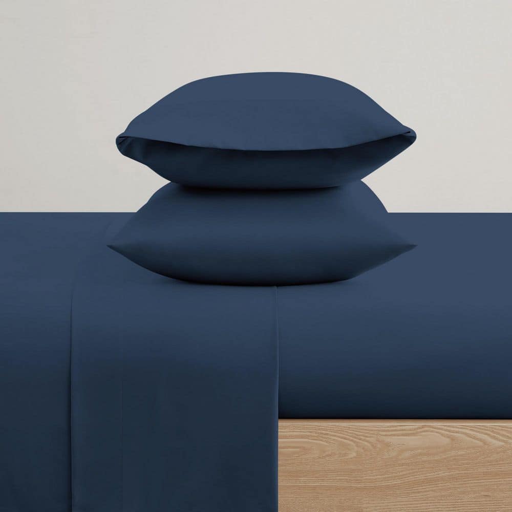 Everyday Microfiber Dark Blue Twin Sheet Set price history on PriceWatchPro