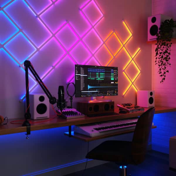 Nanoleaf Lines 90 Deg. Smarter Kit Modular Color-Changing Backlit