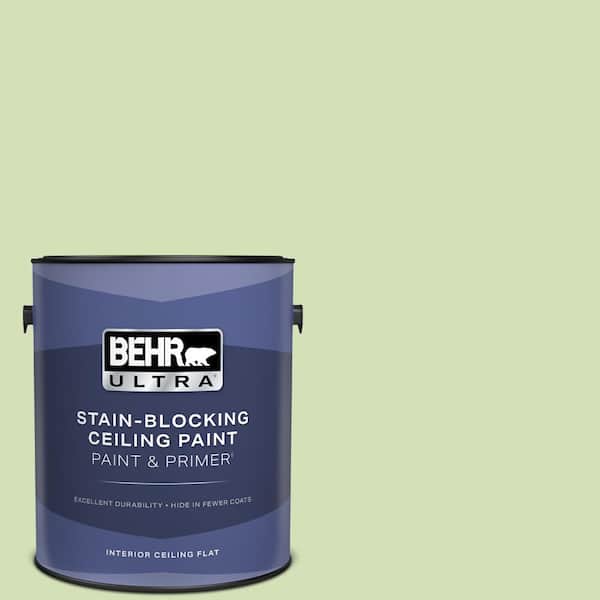 1 gal. #MQ4-45 Spring Glow Ceiling Flat Interior Paint with Primer