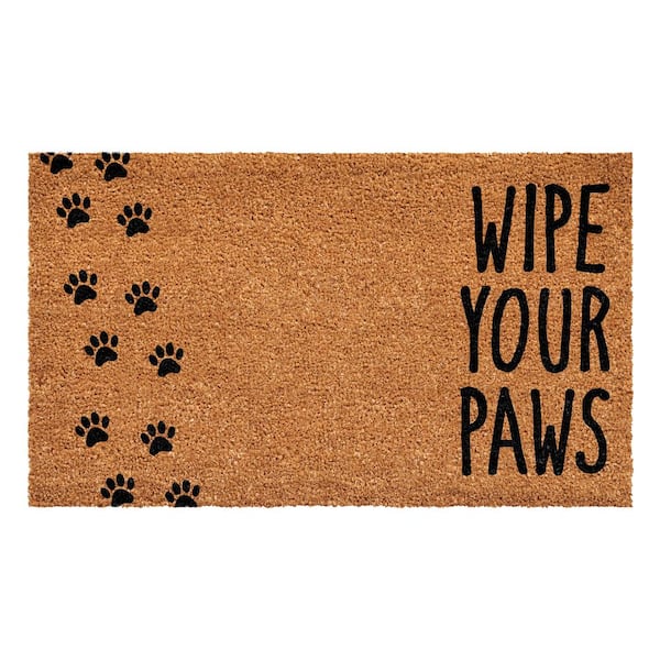 Calloway Mills Vertical Wipe Your Paws 24 in. x 36 in. Door Mat