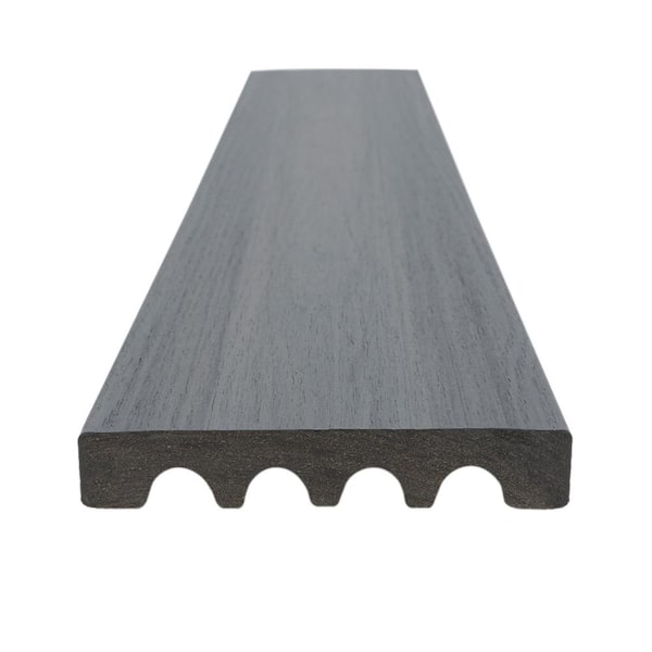 MoistureShield Elevate Alpine Gray 1 in. x 5.4 in.x 20 ft. Solid Edge Capped Composite Decking (10-Pack) (H-Pack)