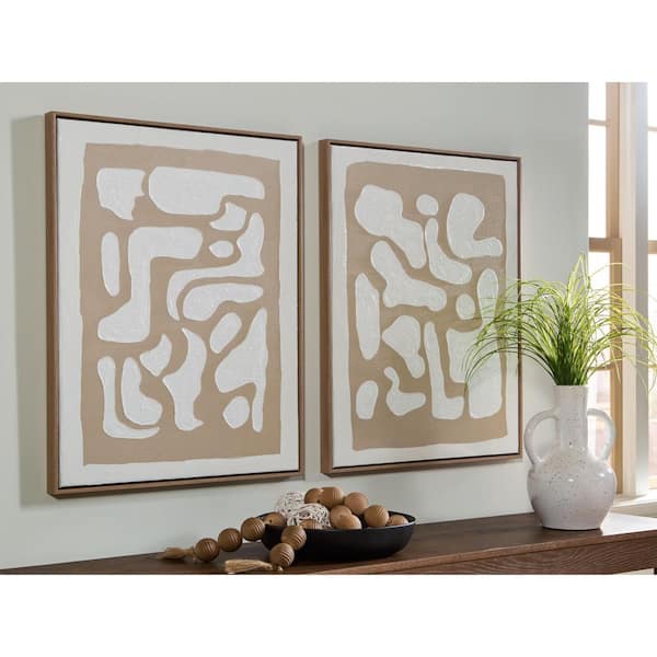 Signature DESIGN BY ASHLEY Waldett 2 Piece Framed Abstract Art