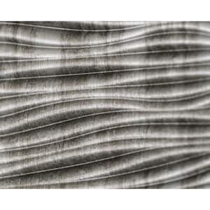 18.5'' x 24.3'' Wilderness Decorative 3D PVC Backsplash Panels in Crosshatch Silver 6-Pieces