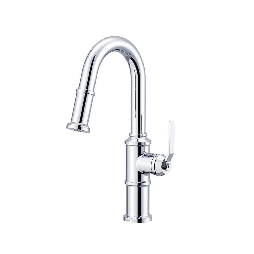 Kinzie Single Handlebar Faucet Pull-Down Deck Mount with 1.75 GPM in Chrome price history on PriceWatchPro