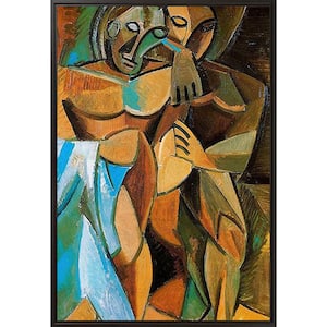 Friendship by Pablo Picasso Black Floater Framed People Oil Painting Art Print 25.5 in. x 37.5 in.