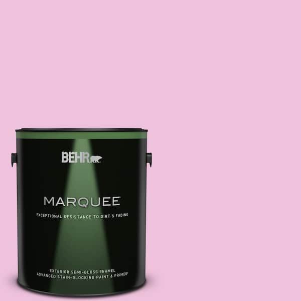 BEHR MARQUEE 1 qt. #190E-1 Light Rose Beige Semi-Gloss Enamel Interior  Paint & Primer 345004 - The Home Depot