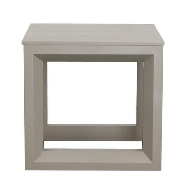 Aluminum Outdoor Side Table with Rust-Resistant Suitable for Outdoor and Indoor Use, Scratch and Weather-Resistant
