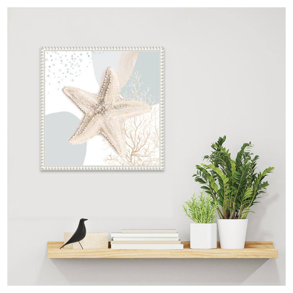 Ocean Oasis Bubbles Starfish Coastal Canvas Wall Art