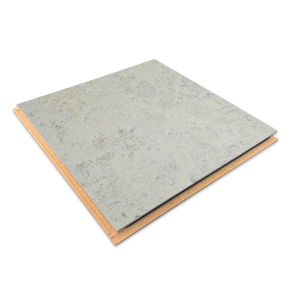 Marmoleum Cinch Loc Seal Seashell 9.8 mm T x 11.81 in. W x 11.81 in. L Laminate Flooring (6.78 sq. ft./case)