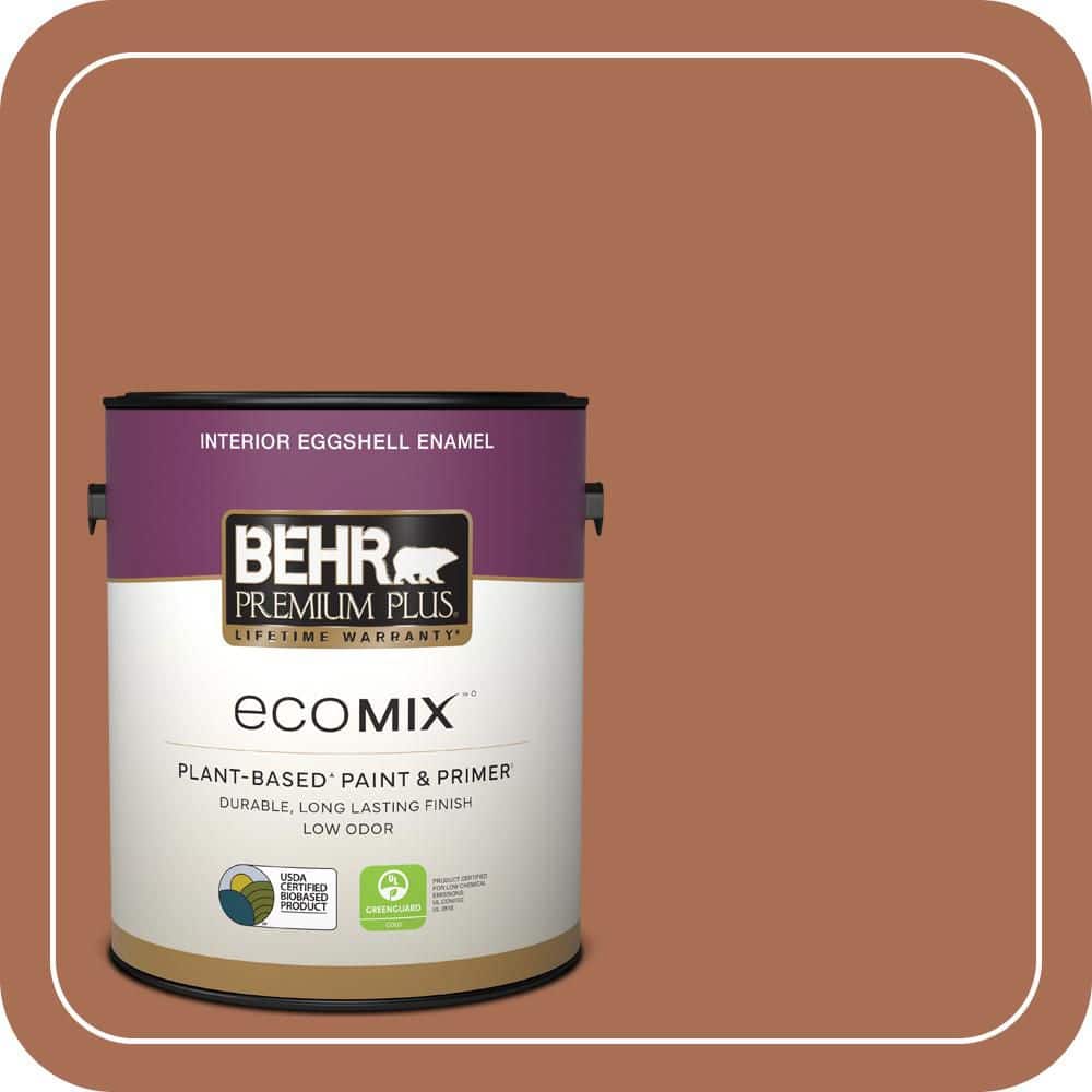 1 gal. #MQ1-28 Orange Flambe Eggshell Enamel EcoMix Plant-Based Interior Paint & Primer price history on PriceWatchPro