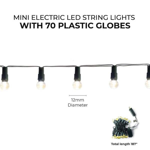 70 lt Wireframe Replacement Light Set, Clear, White Wire