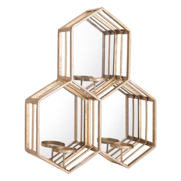 ZUO Vigo Gold Wall Mirror