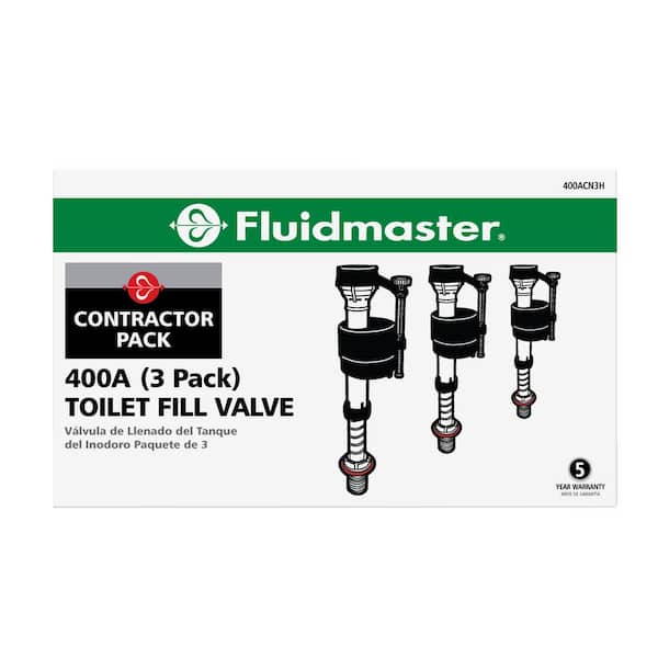 400A Universal Toilet Fill Dual Flush Valve (Contractor 3-Pack)