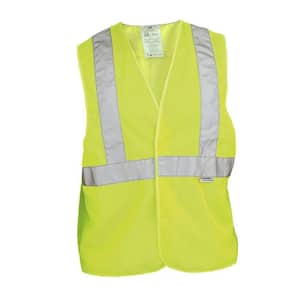 High-Visibility Yellow Reflective Personal Safety Vest (Case of 6)