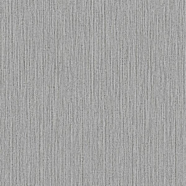 Advantage Bowman Faux Linen Grey Non Pasted Non Woven Wallpaper