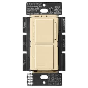 Lutron Maestro Dual Dimmer Switch – Incandescent/Halogen, Single-Pole, White, 300W Top & Bottom Loads