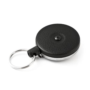 Original SD Retractable Keychain with 36 in. Retractable Cord, Black Front, Steel Belt Clip, 13 oz. Retraction