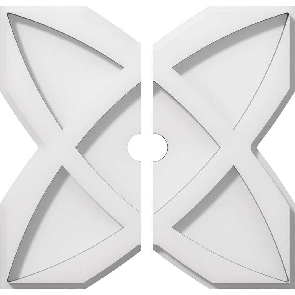 1 in. P X 3-1/2 in. C X 10 in. OD X 1 in. ID Titus Architectural Grade PVC Contemporary Ceiling Medallion, Two Piece price history on PriceWatchPro