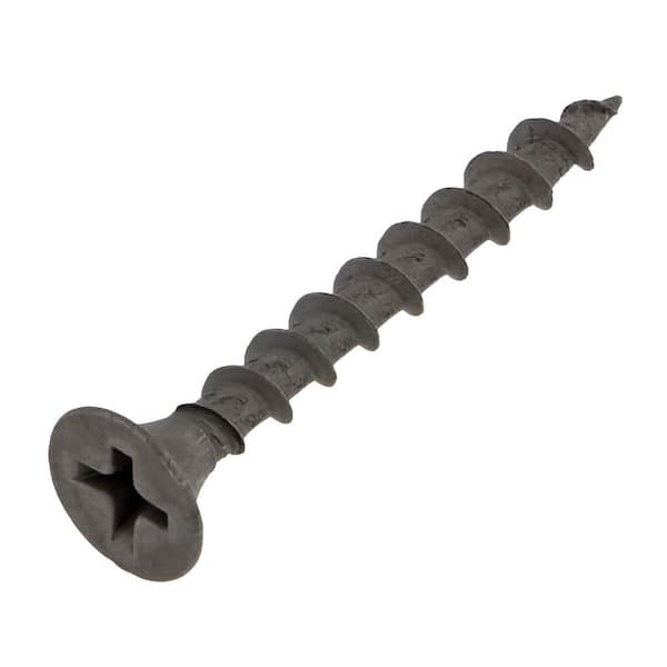 #6 x 1-1/4 in. Gray Phillips Bugle Head Coarse Thread Drywall Screws (2650-Piece)