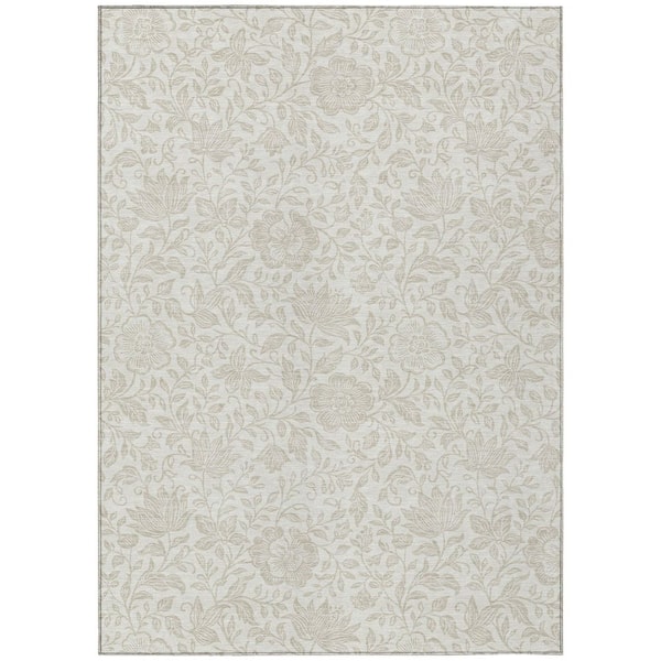 Chantille Machine Washable Indoor/Outdoor Abstract ACN2572 Ivory 10 ft. x 14 ft. Area Rug