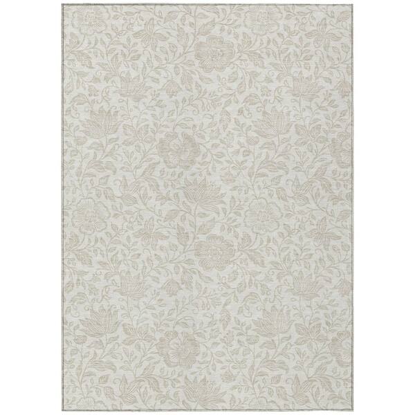 Chantille Machine Washable Indoor/Outdoor Abstract ACN2572 Ivory 3 ft. x 4 ft. Area Rug