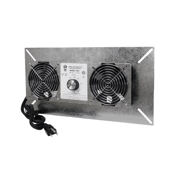 Unbranded 18 in. x 9 in. Silver Galvanized Steel Crawl Space Fan Vent