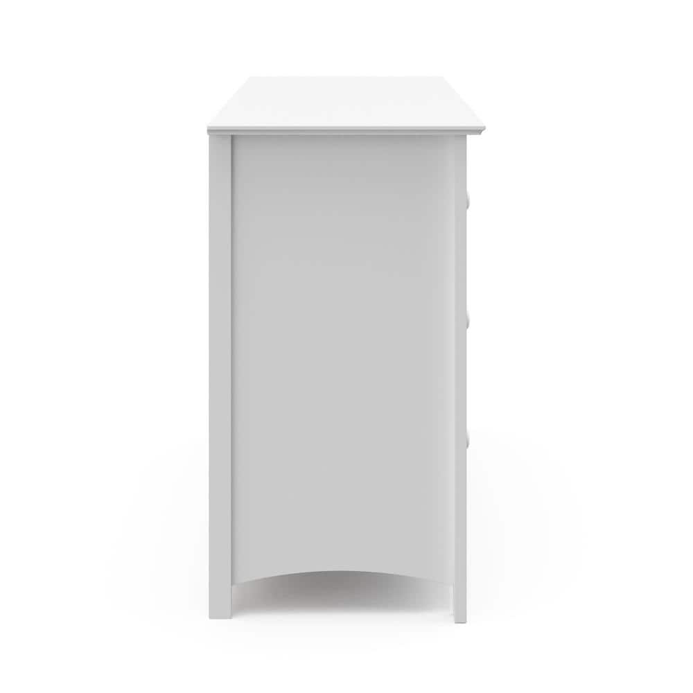 Kenton Classic White 6-Drawer Nursery Dresser with Safety Stops