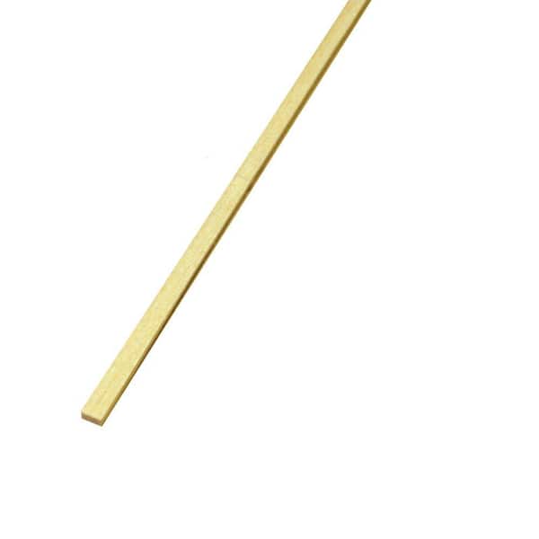 HOUSE OF FARA 1/16 in. D x 3/16 in. W x 24 in. L Unfinished Hard Wood Project Drip Cap Moulding