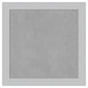 Shiplap White 28 in. x 28 in Framed Magnetic Board