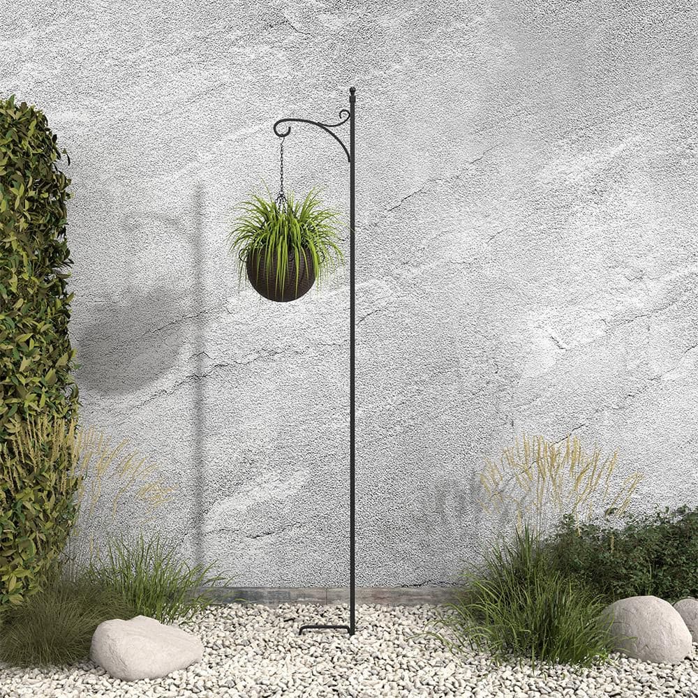 Torenia 84 in. Black Steel Shepherd Hook price history on PriceWatchPro