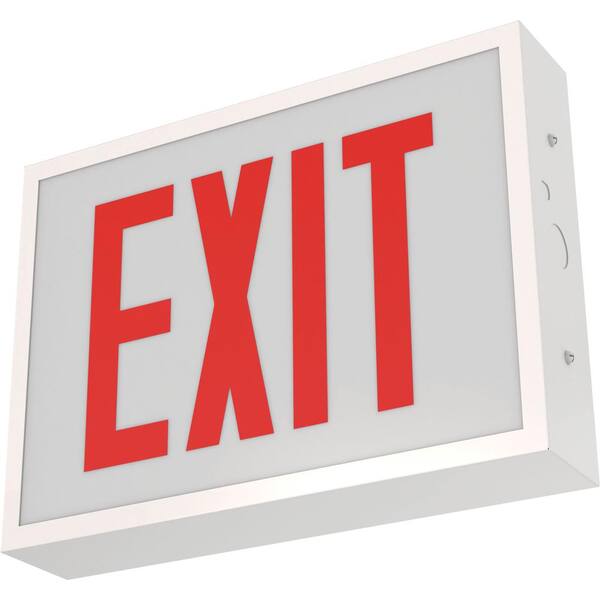 Lithonia Lighting TCE 0.7 Watt Integrated LED White Exit Sign with