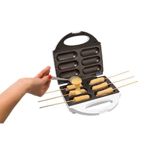80 sq. in. White Corn Dog Maker with Lid