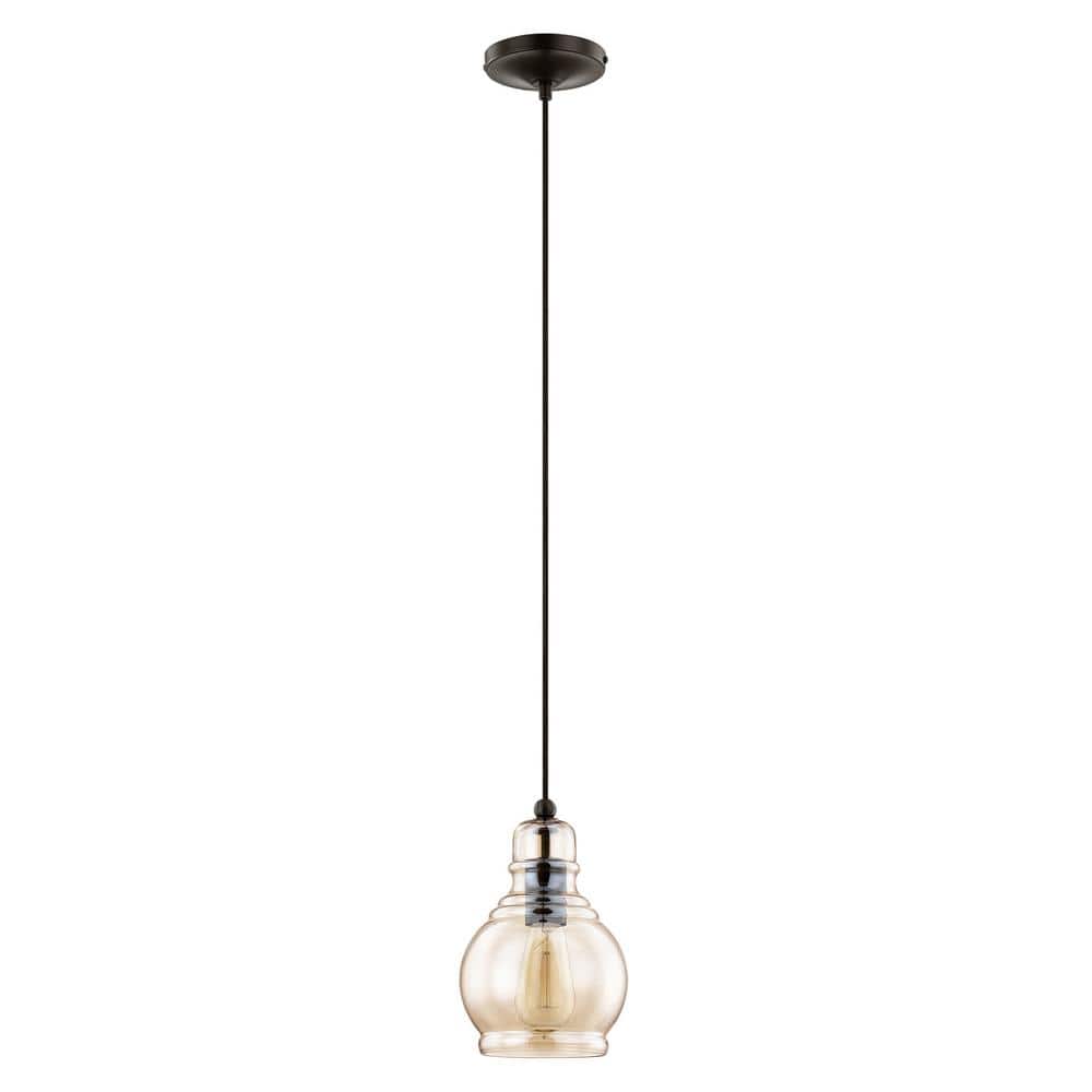 Champagne Glass Mini Pendant with English Bronze Finish