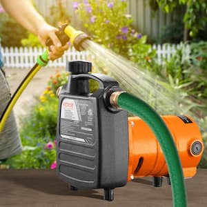 Water Transfer Pump 1/2HP 1600GPH 115-Volt AC Electric Utility Pump with Carbon Brush Filter for Garden Rain Barrel Pool