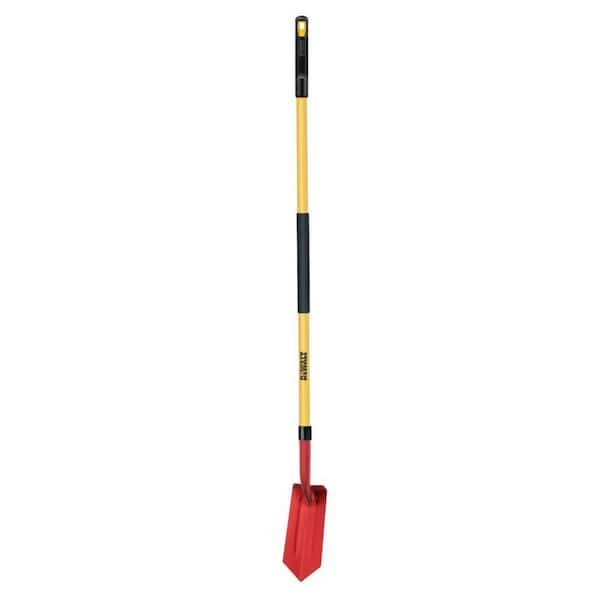 DEWALT 49 in. Fiberglass Handle Carbon Steel Clean-Out Shovel