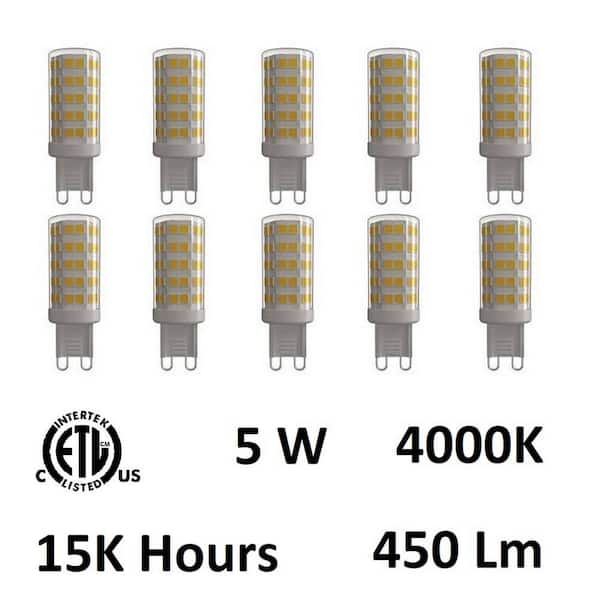 CWI Lighting 5 Watt G9 LED Bulb 4000K (Set of 10)