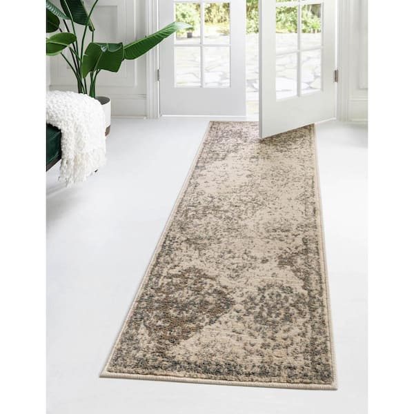 Tuareg Bungalow Beige 2' 6 x 10' 0 Runner Rug