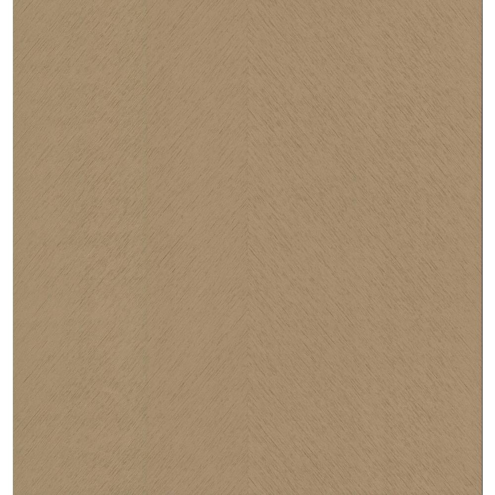Gold Etched Chevron Non-Pasted Washable Wallpaper