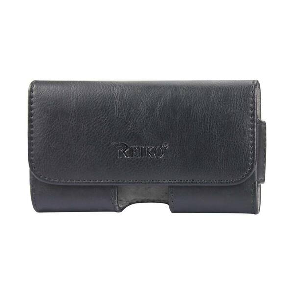 REIKO Medium Horizontal Leather Holster in Black