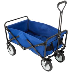 Mac Sports Collapsible Folding Steel Frame Outdoor Garden Utility Wagon, Blue  MAC-WTC-111-BLUE - The Home Depot