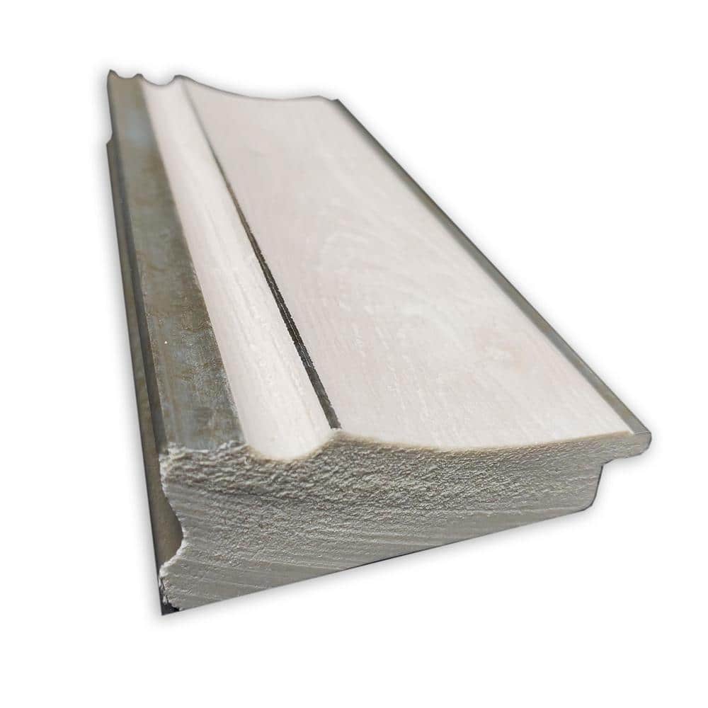Rectangular Silver Framed Wall Mirror with Whitewash Accents
