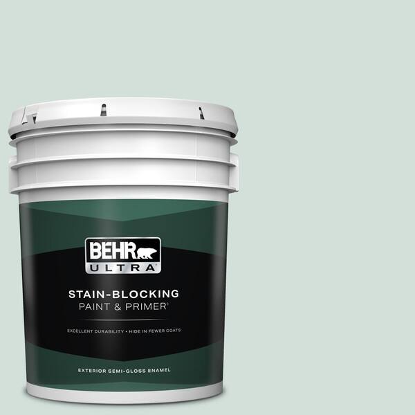 BEHR ULTRA 5 Gal. #S430-1A Reflecting Moment Semi-Gloss Enamel Exterior Paint and Primer