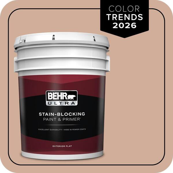 BEHR ULTRA 5 gal. #S200-3 Iced Copper Flat Exterior Paint & Primer
