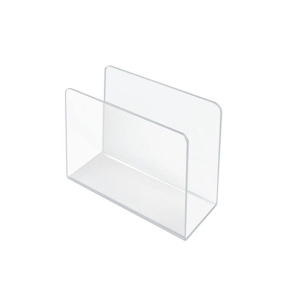 Clear Acrylic Medium Rectangular Pedestal File Holder