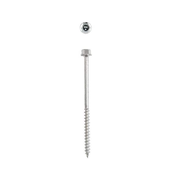 3/8 in. x 8 in. Interior Hex Head Structural Wood Lag Screws  Powerlags Hex (150 EA) Bulk Pail