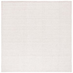 Abstract Ivory/Beige 10 ft. x 10 ft. Speckled Square Area Rug