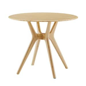 Sitka 36 in. Round Wheat Bamboo Seats 2-Dining Table