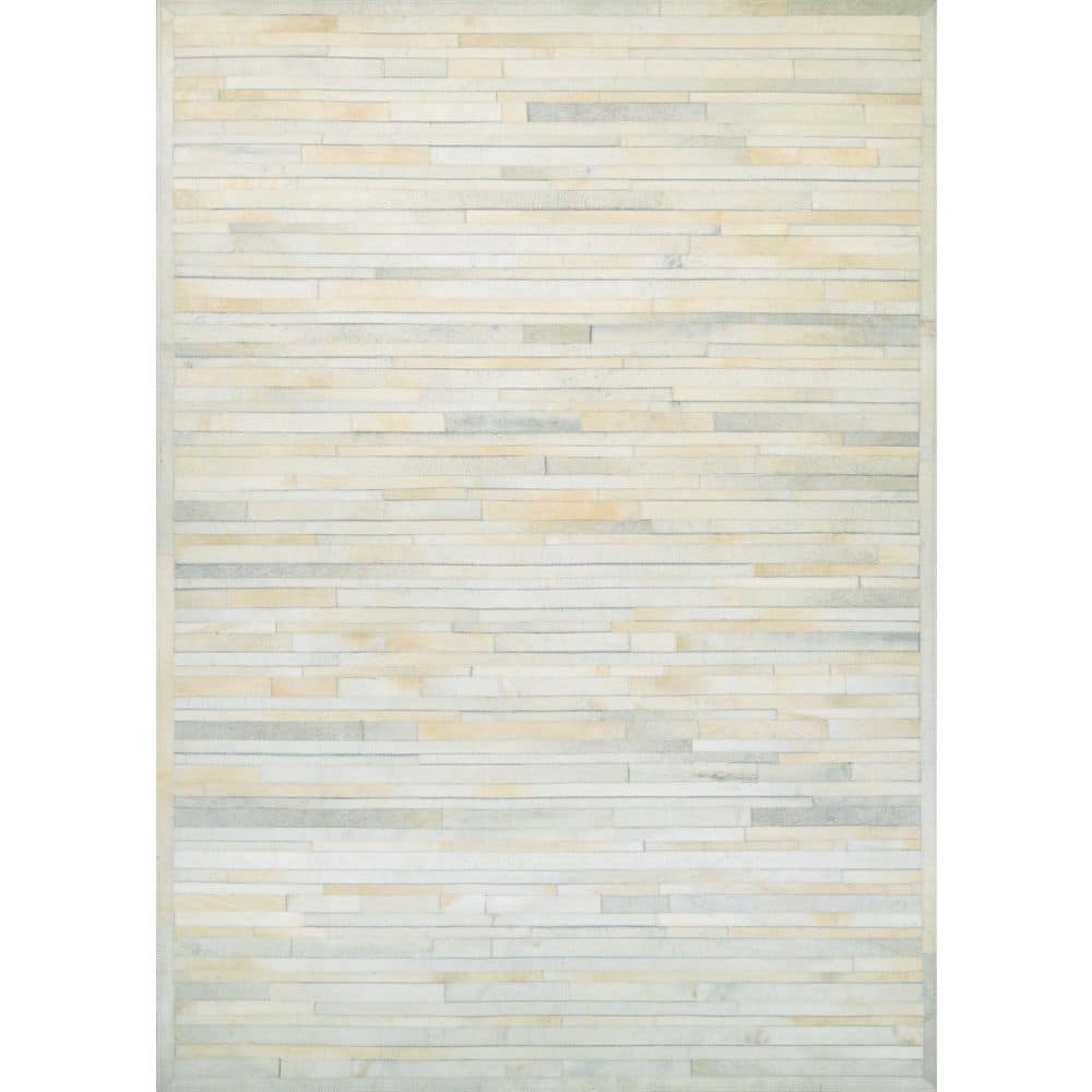 Chalet Plank Ivory 3 ft. x 5 ft. Stripe Indoor Area Rug price history on PriceWatchPro