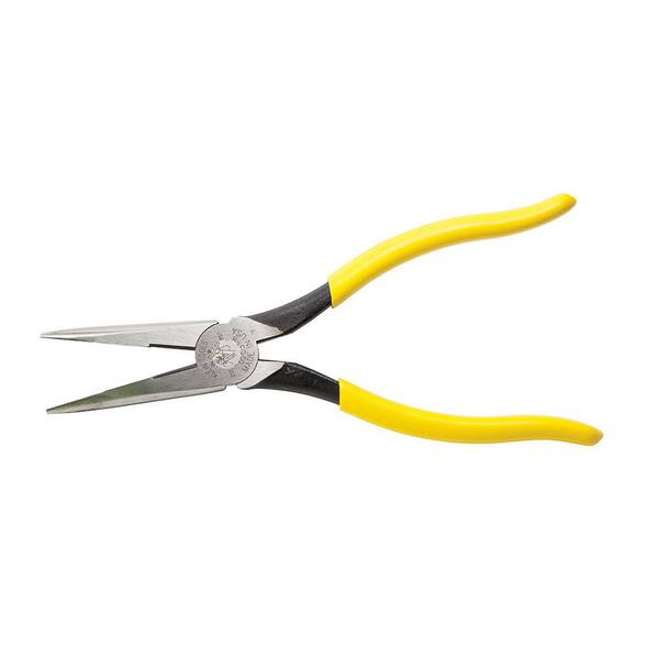 Klein Tools 8 in. Heavy-Duty Long Nose Side Cutting Pliers D203-8